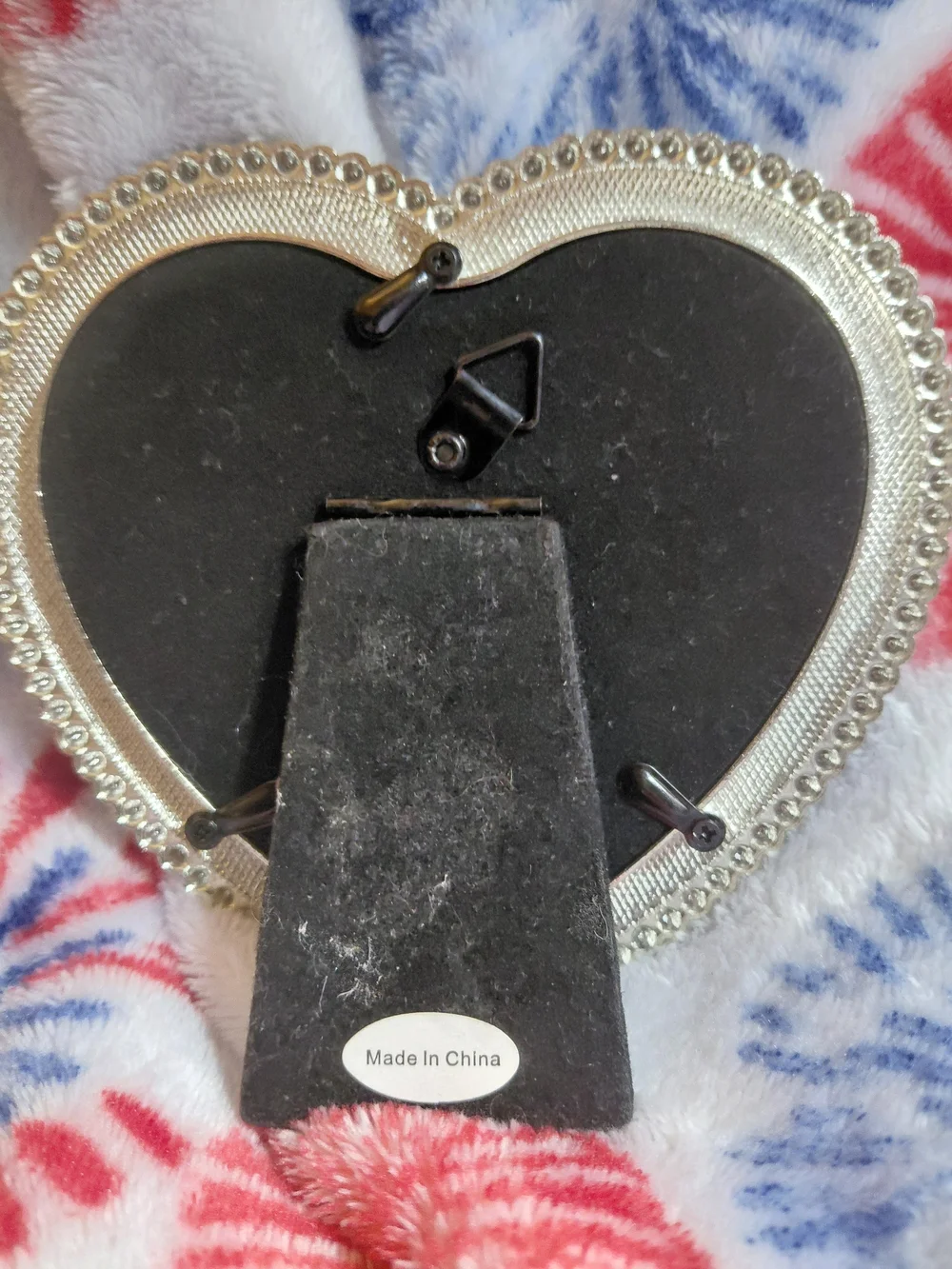 Beekman 1802 Silver Heart Photo Frame with Beaded Edge
